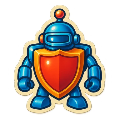 Lets do something else now. can you show me a iWexie shield robot sticker