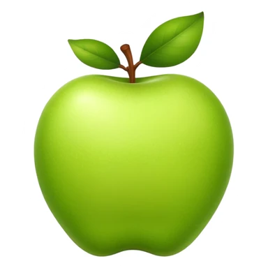 korean pear shaped like an apple sticker