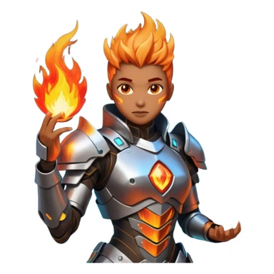 World of Arkadia. Magic vs cyperpunk fantasy world. characters have elemental powers of fire, earth, air, or water sticker