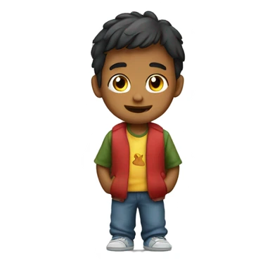 Niño diciendo hola sticker