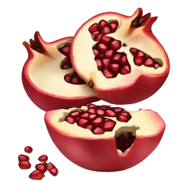 cut open pomegranate  sticker