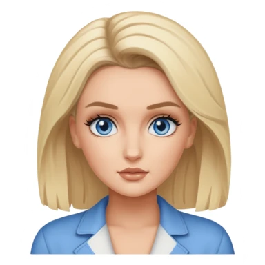 Perrie Edwards blue eyes, blonde hair sticker