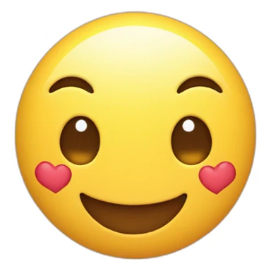 A single 3d icon of Smiling Face with Heart-Eyes sticker