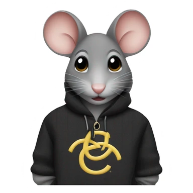 Mouse with chanel pullover sticker