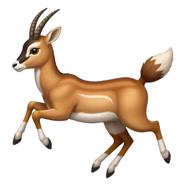 a springbok jumping sticker