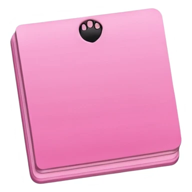 pink sticky notepad sticker