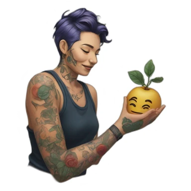 Handpoke tattoo artist sticker