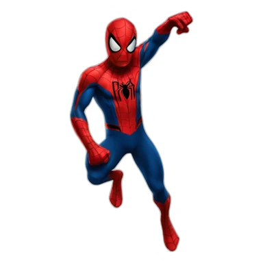 Spiderman pointing sticker