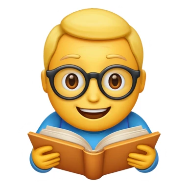 gererame un smojis leyendo sticker