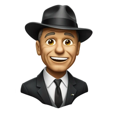emoji de frank sinatra llora sticker