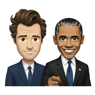 Harry styles and Obama  sticker