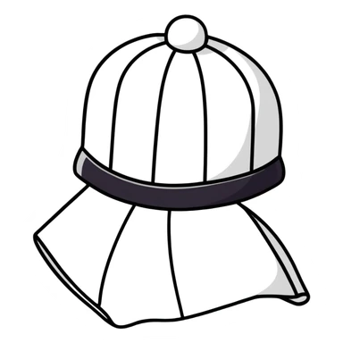 cap with the back visible sticker