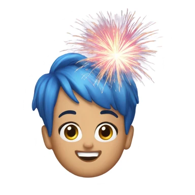 Katy perry with firework sticker