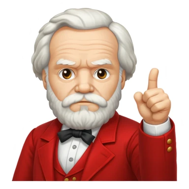 karl marx giving a thumbs down sticker
