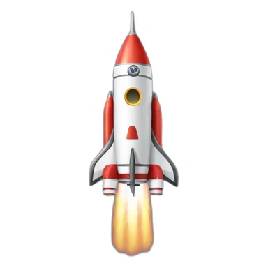 rocket with SHS logo on it sticker