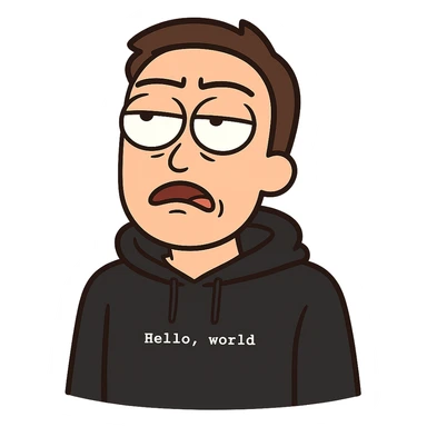 Create an emoji of a first person with an irritated expression and eyes rolled back, imitating the Tony Stark annoyed meme. Style: cartoon (flat toon). Transparent background. sticker