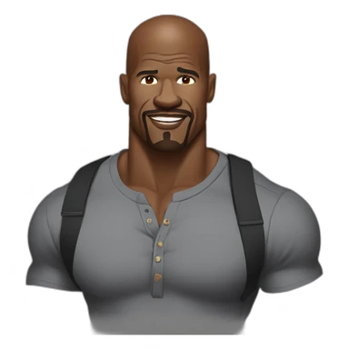 terry crews cartoon wearing henley sticker