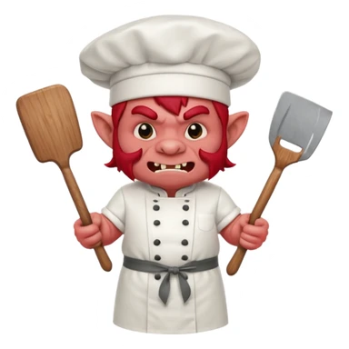 troll the red chef sticker