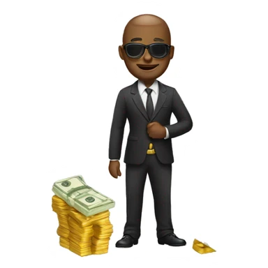 rich with money sticker