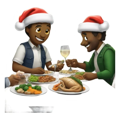 Christmas dinner in the swamp with gators sticker