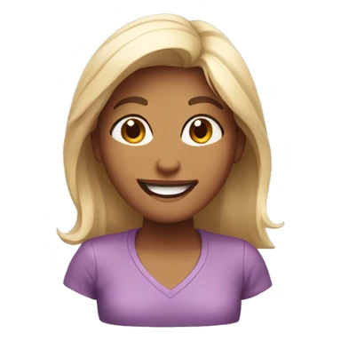 happy female sticker