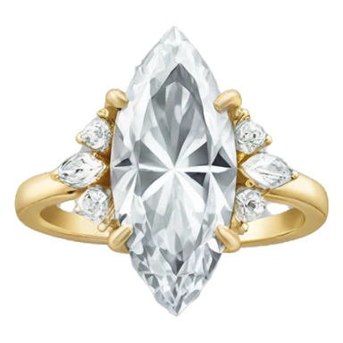 marquise diamond ring  sticker