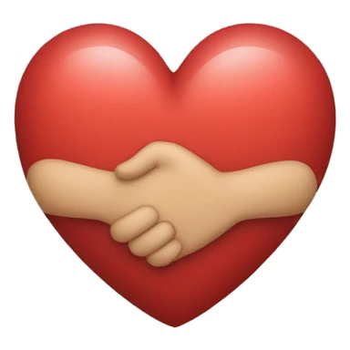 Corazón formado con manos  sticker