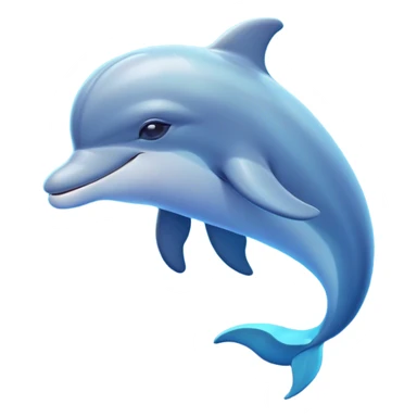 Cinematic Dreamy Dolphin Portrait Emoji, Floating serenely in a gentle sea of soft light, with a relaxed, streamlined body and half-closed, drowsy eyes that reflect a peaceful underwater lullaby, and a subtle, contented smile, Simplified yet irresistibly adorable features, highly detailed, glowing with a soft, dreamy aquatic radiance, high shine, calm and enchanting, stylized with an air of sleepy marine wonder, soft glowing outline, capturing the essence of a super cute dolphin that appears ready to drift into a sweet, soothing nap! sticker