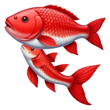 Red carp sticker