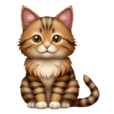 Braun gestreifte Katze  sticker