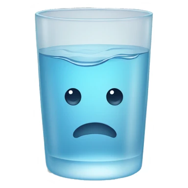 Glas of water sticker