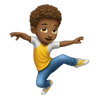 kid break dancer sticker