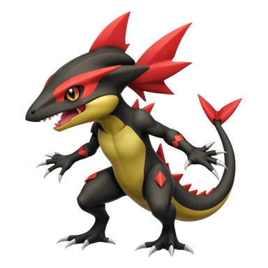Haxorus-Axew-Fraxure-hybrid (full body) sticker