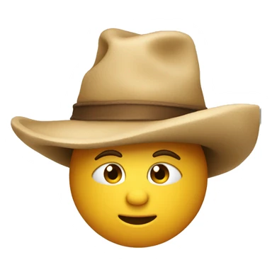 Little guy wearing a huge hat  sticker