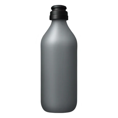 body was in tall grey bottle with black lid sticker
