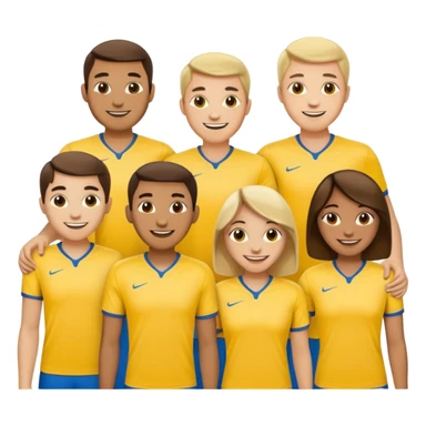 Amarelo time sticker