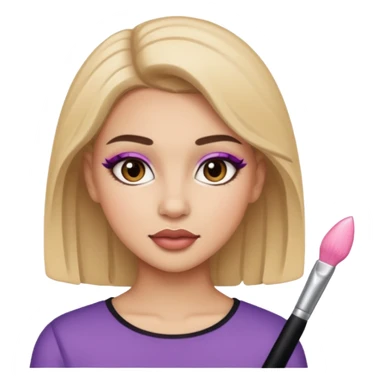 jeune adulte avec du maquillage sticker