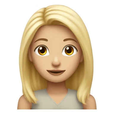 Blonde girl with York sticker