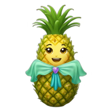 fairy godmother pineapple sticker