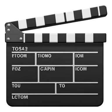 film clapperboard sticker