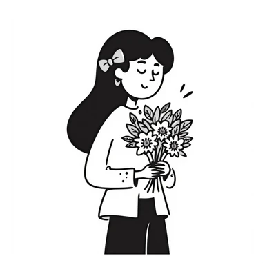 hair accessories including bows, hairbands, scrunchies, and clips in pastel colors dd9fb0, ffc6d3, a3bfc9, c4bee2, f1b091, hand-drawn doodle style sticker