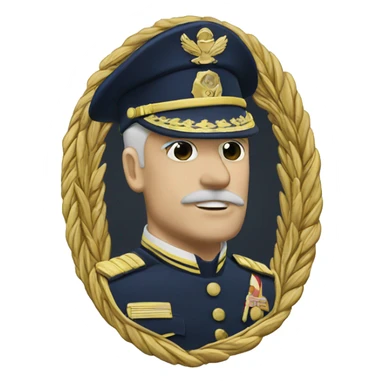 lieutenant shoulder badge sticker