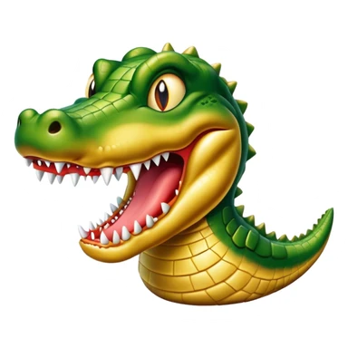 solid gold, vicious alligator, deradly sticker
