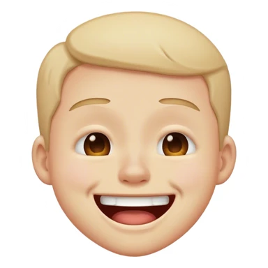 Sad face while laughing  sticker