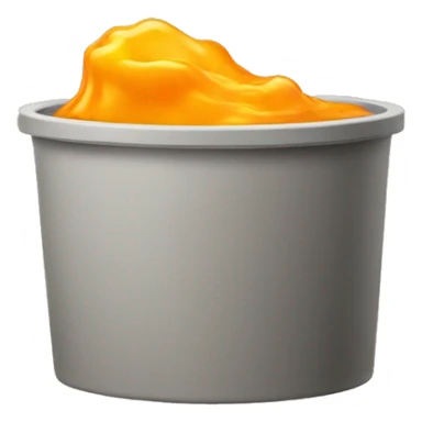 small round container with yellow ish orange goopy wax substance inside sticker