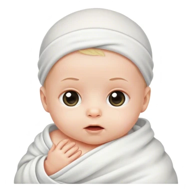 White Newborn sticker