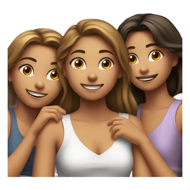 girls gossiping sticker
