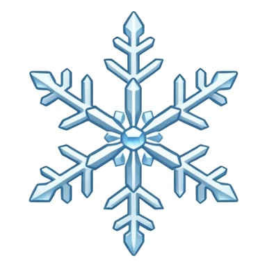 Snow flake, 128 x 128 sticker