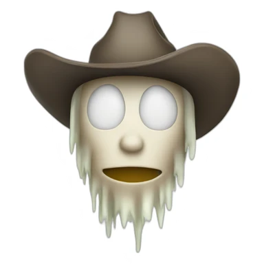 cowboy ghost sticker