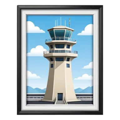 air traffic control tower sticker